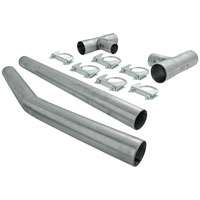 flowmaster 3 in dia universal balance h pipe includes clamps and 2 pcs 