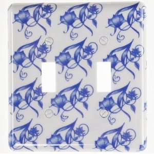   Blue Delft   2 Toggle Wallplate   CLEARANCE SALE