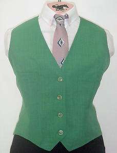 Reed Hill Saddleseat Vest Ladies Seafoam Green Woolblend size 8  