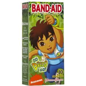  Band Aid Childrens Go Diego Go Adhesive Bandages 10ct 