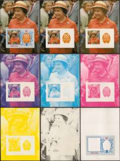 1986 Saint Lucia Scott 834 Queen Elizabeth II 60th B day Color Proof 