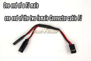 RC adapter 4 inches one FJ male to two FJ female   
