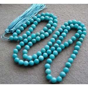  Tibetan Buddhist 108 Jade Beads Prayer Mala Necklace 