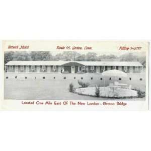  Betnick Motel Brochure Groton Connecticut 1950s 
