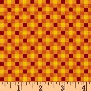  44 Wide Cutest Critters Blocky Orange Fabric By The Yard 