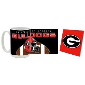  Georgia Bulldogs Football Mug and Coaster Combo
