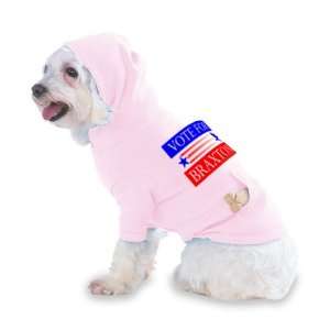 VOTE FOR BRAXTON Hooded (Hoody) T Shirt with pocket for your Dog or 