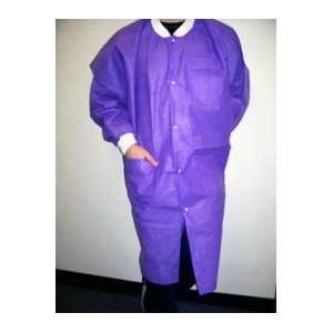  ExtraSafe 3 Layer Disposable Lab Coats  Purple, 45 gram 