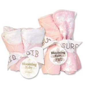    Blooming Bouquet Gift Sets   Versailles Pink   Bib & Burp Set Baby