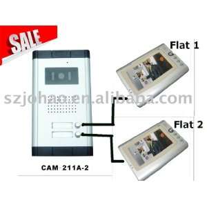  2 apartment video intercom system for a building with 