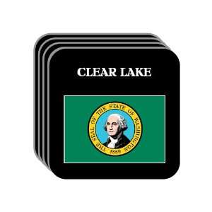  US State Flag   CLEAR LAKE, Washington (WA) Set of 4 Mini 