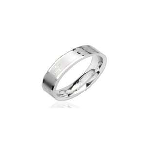   Stamp Engrave Inlay Stainless Steel Band Ring Size 6   9 R172 Jewelry
