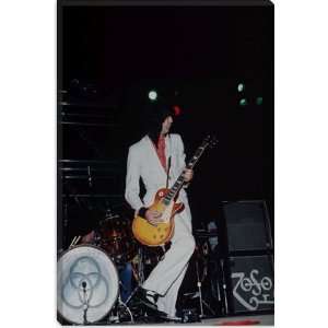  Jimmy Page of Led Zeppelin 1973 Photographic Canvas Art 