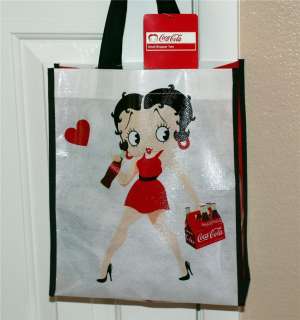 BETTY BOOP Coca Cola SHOPPING TOTE GIFT BAG Small New  