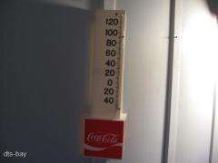 PLASTIC 3D 2 SIDED COCA COLA COKE ADVERTISING THERMOMETER SIGN  