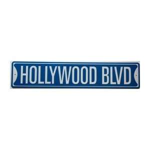  Hollywood Blvd Metal Street Sign (24x5)