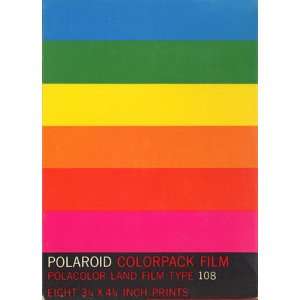  Polaroid Polacolor Land Film Type 108 [Eight 3 1/4 X 4 1/4 
