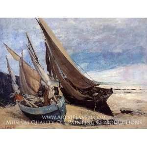  Fishing Boats on the Deauville Beach