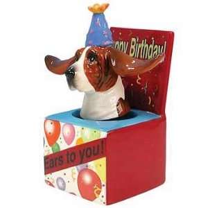  Ears To You Dog in Box Bobble Figurine