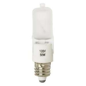  Tesler 50 Watt Mini Can Short Frosted Halogen Light Bulb 