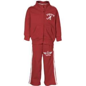   Crimson Tide Toddler Crimson Bobcat Full Zip Warm Up Jacket & Pant Set