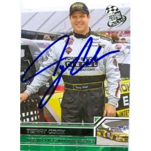 Terry Cooke Autographed/Hand Signed Trading Card (Auto Racing) 2006 