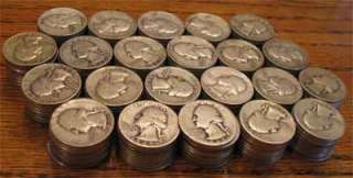 Washington Quarters US Silver 220ea (5.5 rolls) 90% Bullion Coins 