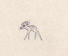 disney cel bambi drawing 1942 bambi takes tentative steps finest