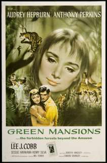 Green Mansions 1959 Orig Movie Poster   Audrey Hepburn  