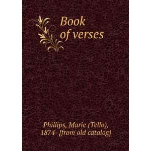  Book of verses Marie (Tello), 1874  [from old catalog 