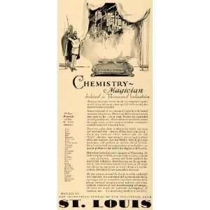   Ad Industrial Bureau Club St. Louis Raw Chemicals   Original Print Ad
