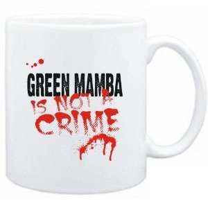  Mug White  Being a  Green Mamba is not a crime 