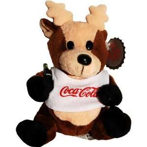  #0133 Coca Cola Reindeer in Shirt   Coke Bean Bag Plush 