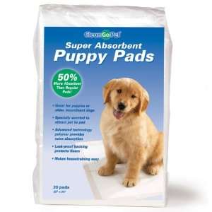  Clean Go Pet Polymer Puppy Pad, 30 Pack