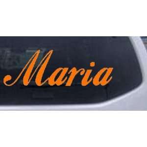  Orange 28in X 9.3in    Maria Car Window Wall Laptop Decal 