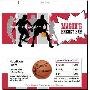    Chicago Bulls Colored Basketball Candy Bar Wrapper 
