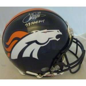 Terrell Davis Autographed Denver Broncos Proline Helmet w/SB XXXII MVP 