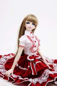 299 Red Dress/Clothes/Suit/Outfit 1/4 MSD BJD Dollfie  