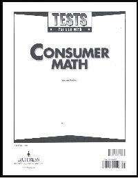 Bob Jones Consumer Math Tests, 2nd edition 9781579248949  