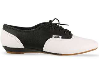 NEW VANS SOPHIE WHITE BLACK FLAT SHOES OXFORD LEATHER WOMENS ALL SIZES 