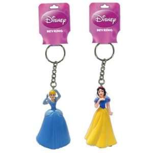 2pk Snow White & Cinderella Princess 3D Keychains  Sports 
