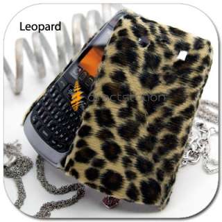 Leopard VELVET Hard Skin Case Blackberry 9780 9700 Bold  