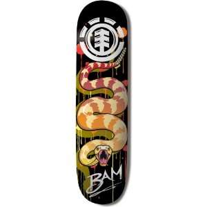  Element Helium Skateboard Deck (Bam Venom, 8 Inch) Sports 