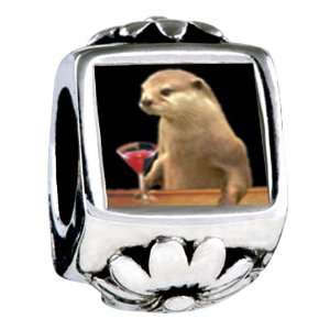 Soufeel Prairie Dog with a Drink Flower European Beads Fit All Pandora 