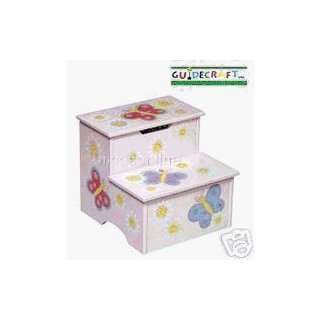   Hand Painted Storage Box Step Up Stool  By Guidecraft