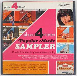 PHASE 4 STEREO SAMPLER Popular Music RTR Tape 7.5 IPS  