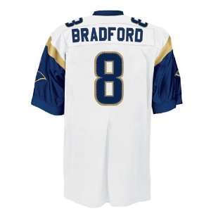  St. Louis Rams 8# Bradford White NFL Jerseys Authentic 