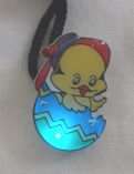 10 Easter Bunny Chicken Egg Flashing Light Necklace Pin  