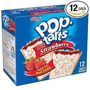  Pop tarts, Frosted Strawberry, 12 count Tarts Everything 