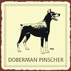   Pinscher Dog Vintage Metal Animal Retro Tin Sign